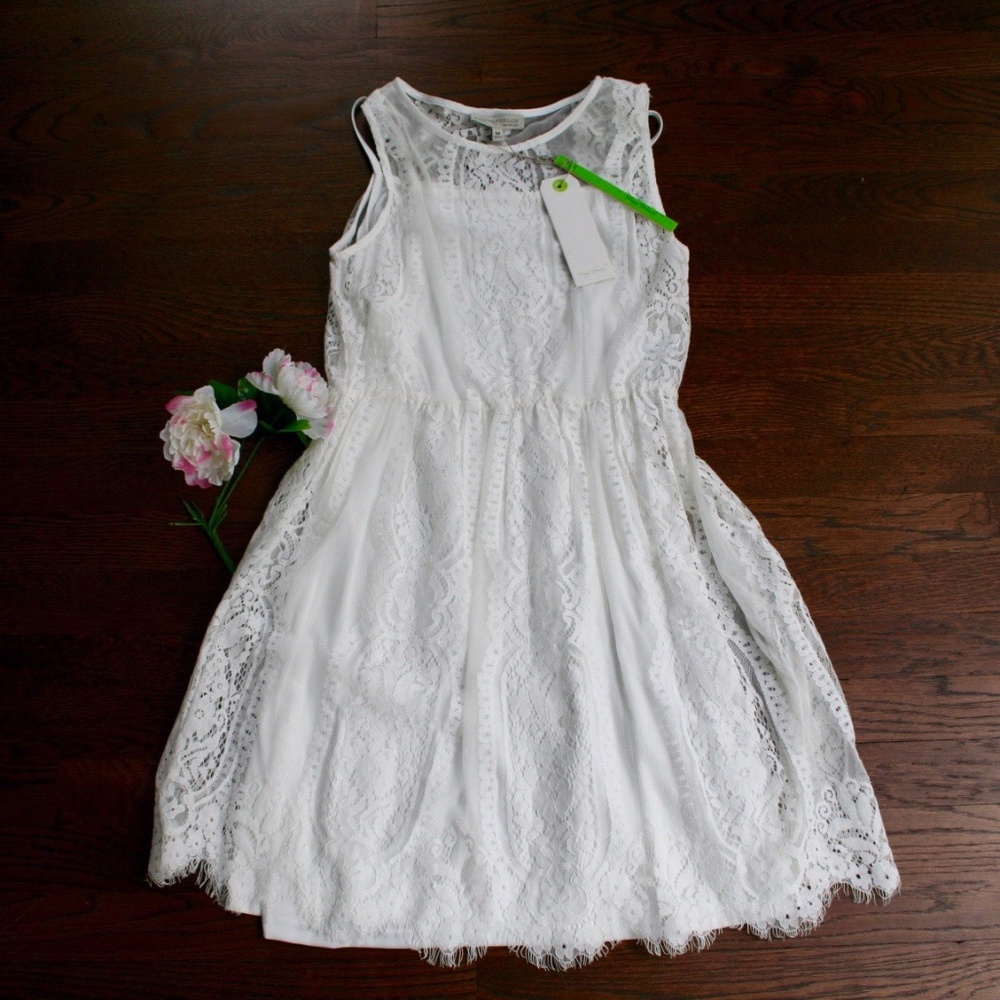 Young Threads NYC White Lace Dress